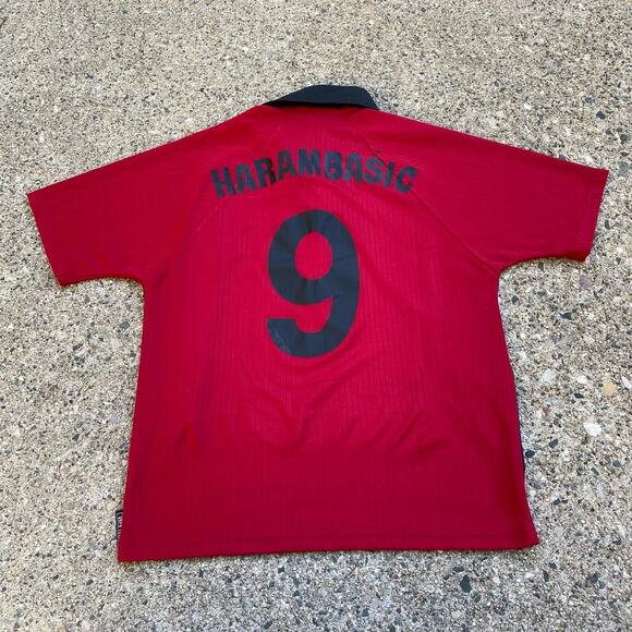 Vintage 1998/99 FK Sarajevo Umbro Red Home Soccer Football Jersey - Picture 4 of 7